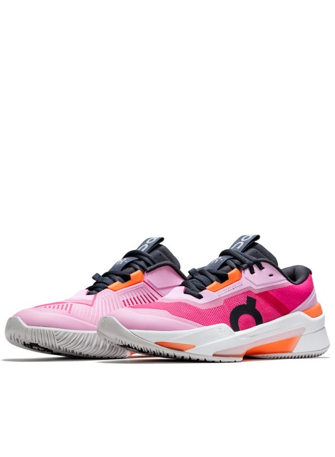 ON The Roger Pro Fire Mesh Shoes Pink/Orange For Men/Women/Students - Image 2