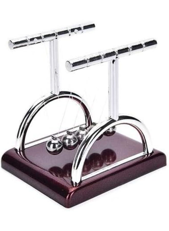 بندول كرات نيوتن المتوازنة 🧠 (10 سم) - ديكور مكتبي وعلمي - Image 2