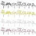 RASSLISA 28PCS Acrylic Happy Birthday Cake Topper Birthday Cupcake Topper Cake Pick Decorations for Birthday Party Cake Desserts Pastries 4 Colors 7 Styles - Image 4