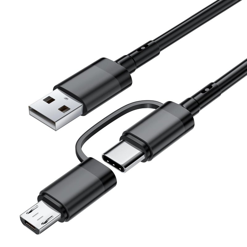 SCOVEE Cable for Amazon Fire Tablet,USB Charger Cord for Kindle Paperwhite,Oasis,Voyage Touch E-Readers,Micro Cable USB C Charging Cord Fire HD 10 8 7 Plus,Max 11,Kids Pro,Edition,Type C (Black, 10ft) - Image 1