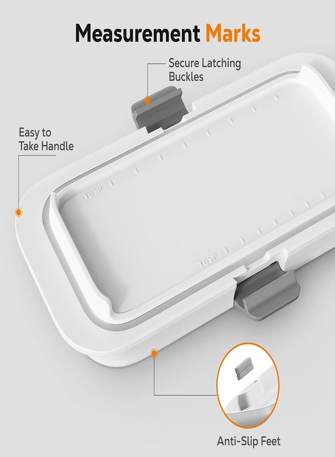Pisol Large Butter Dish for 1 lb Canadian Butter, Airtight Butter Keeper with Lid Fit a Full Pound Block of Butter, Locking Butter Container for Countertop, Cat/Dog Proof, White - Image 4