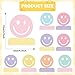 Justforjoyful 9PCS Smile Face Honeycomb Centerpieces Preppy Smile Face Table Decorations Happy Pastel Birthday Party Supplies for Colorful Rainbow Birthday Themed Bachelorette Decor Favor - Image 4