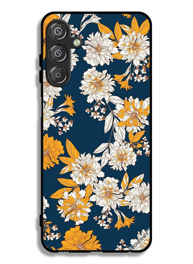 Covernex Samsung Galaxy F15 5G Protective Case Cover Flowers & Leaves Wallpaper - Image 1