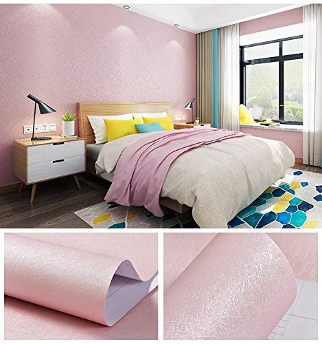 MelunMer Pink Peel and Stick Wallpaper 118In L 15.7In W Self Adhesive Removable Wallpaper for Bathroom/Bedroom Modern Contact Paper Silk Textured Pink Contact Paper for Cabinets Shelf Waterproof - Image 4