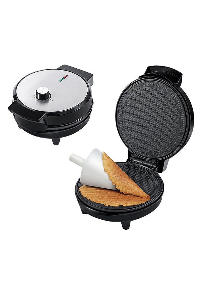 Electric Egg Roll Machine Waffle Cone Maker Ice-cone Maker, Homemade Ice Cream Cone Baking Iron Machine 1000W Non-stick Coating  - Image 3