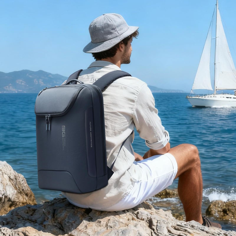BANGE Ergonomic Anti-Theft Laptop Backpack for Men & Women, 15.6 Inch Business Travel Backpack, Waterproof Lightweight Durable Rucksack for Office, College, Outdoor - Image 2