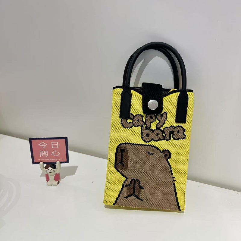 Kapibala Series Cartoon Phone Knitted Bag Personalized All-Match Handbag Gift Bag High-End Messenger Bag - Image 5
