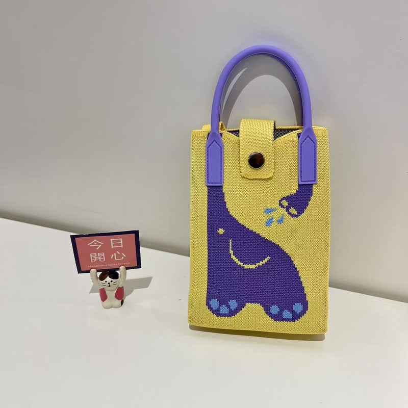 Kapibala Series Cartoon Phone Knitted Bag Personalized All-Match Handbag Gift Bag High-End Messenger Bag - Image 3