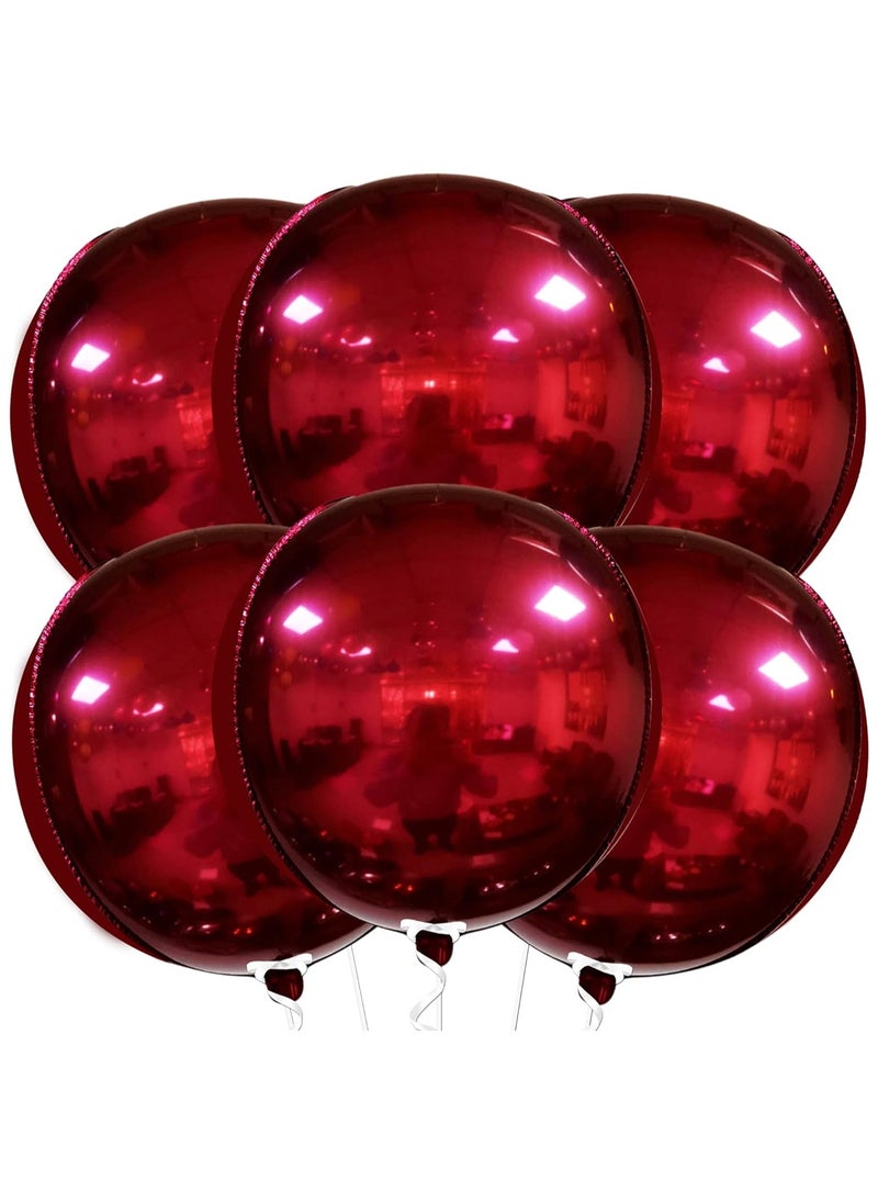 KATCHON Dark Red Balloons pack of 6 for Party Decorations  - Image 1