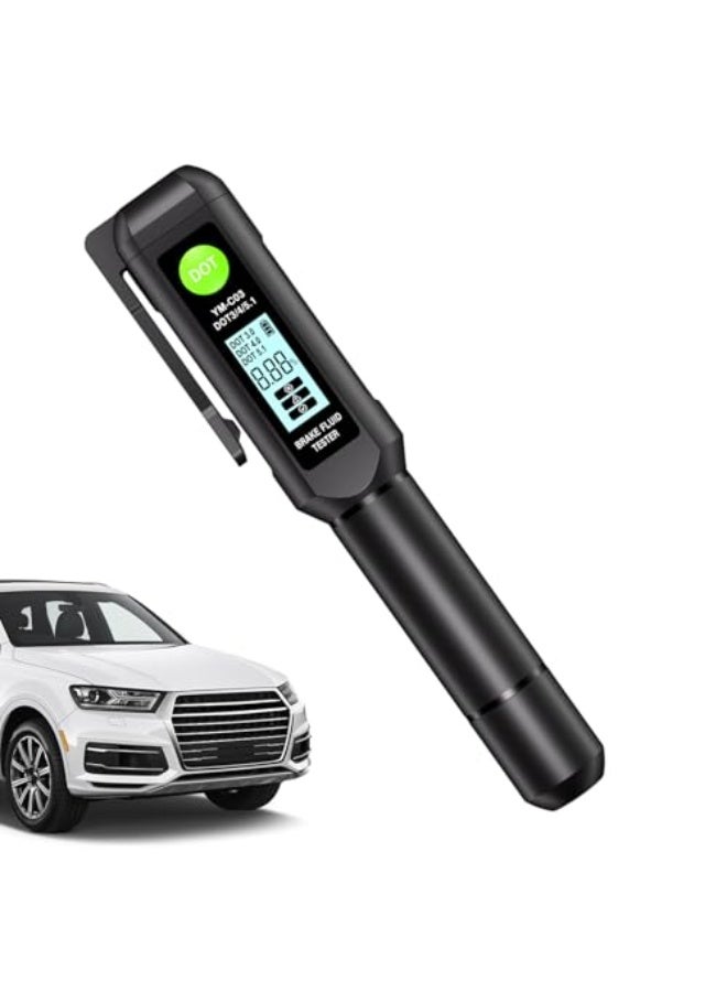 Brake Fluid Liquid Tester Pen | Auto Brake Diagnostic Checker Tool,Digital Display Buzzer Alarm Precise Detector for Automotive Road Trip Auto Truck Maintenance Vehicle Repair - Image 1