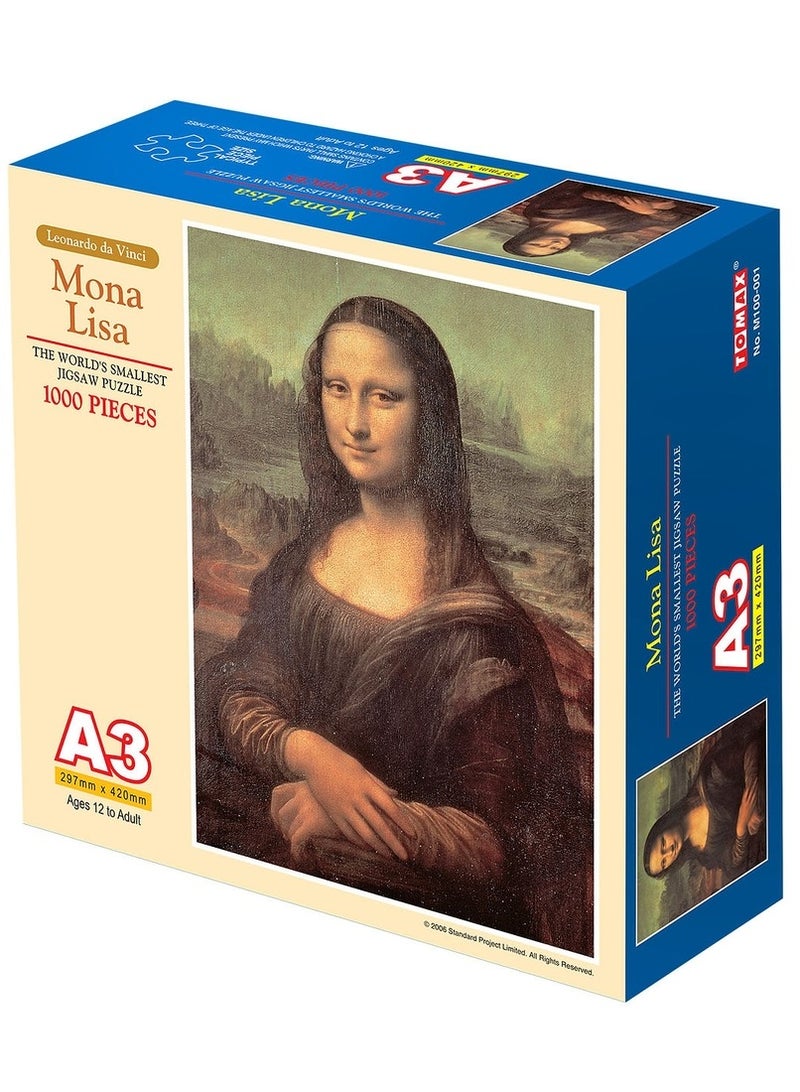 Tomax - Mona Lisa Mini Puzzle 1000 Pieces - M100-001 - Image 1