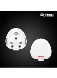 GOLD MEDAL Goldmedal Polycarbonate 16A Fusion 3 Pin Plug Topss White Pack of 10  - Image 4