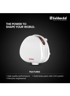 GOLD MEDAL Goldmedal Polycarbonate 16A Fusion 3 Pin Plug Topss White Pack of 10  - Image 3