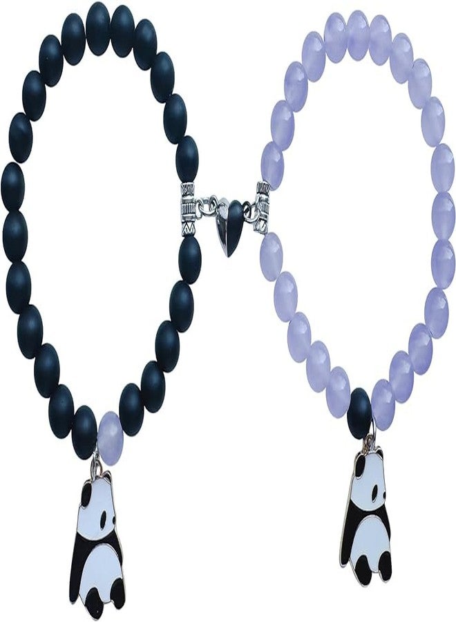 SUPER SOFTENER Natural Crystal Bracelets for Women Men - 8mm Semi-Precious Gemstone Beaded Bracelets, Crystal Stretch Round Beads Bracelets Unisex Jewelry Gift For Women;Girls ;Boys;Men - Image 1