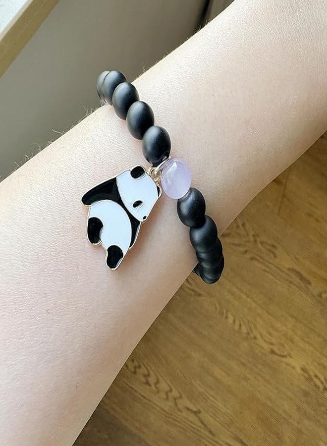 SUPER SOFTENER Natural Crystal Bracelets for Women Men - 8mm Semi-Precious Gemstone Beaded Bracelets, Crystal Stretch Round Beads Bracelets Unisex Jewelry Gift For Women;Girls ;Boys;Men - Image 4