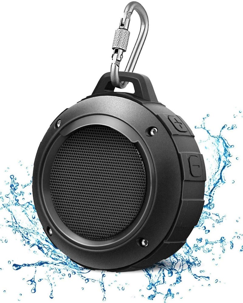Kunodi Outdoor Waterproof Bluetooth Speaker, Wireless Portable Mini Shower Travel Speaker with Subwoofer, Enhanced Bass, Built in Mic for Sports, Pool, Beach, Hiking, Camping - Image 1
