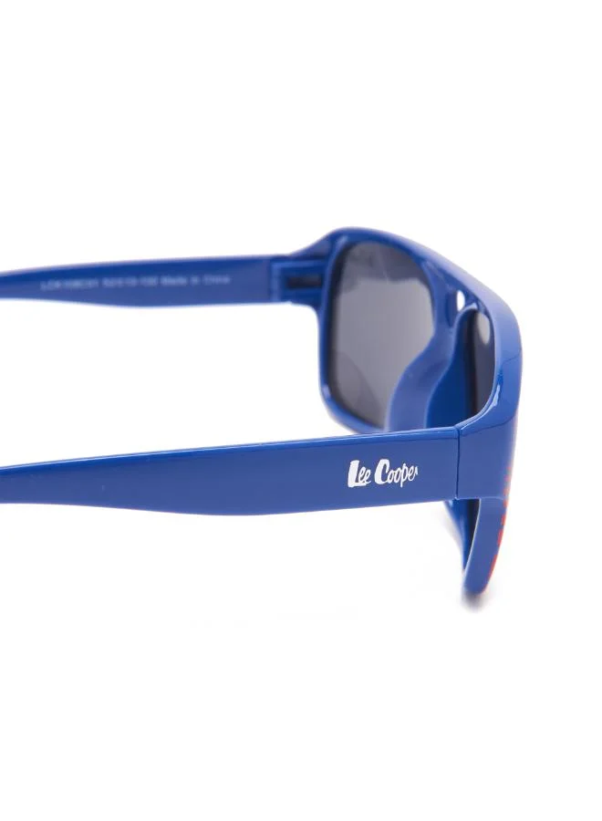 Lee Cooper Polarized Sunglasses Blue Frame Grey Mirror Lens 52mm  - LCK108C01
