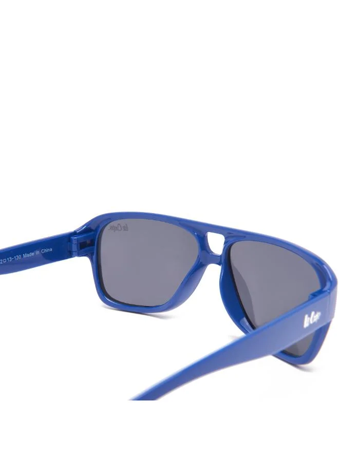 Lee Cooper Polarized Sunglasses Blue Frame Grey Mirror Lens 52mm  - LCK108C01