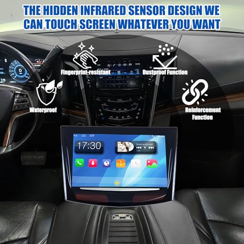 RANSOTO CUE Touch Screen Display Compatible with 2018 2019 2020 2021 Cadillac ATS ATS-V XTS CTS CTS-V Touch Sense Escalade with Free Trim Tools Replaces 84232093, 84031328 - Image 3
