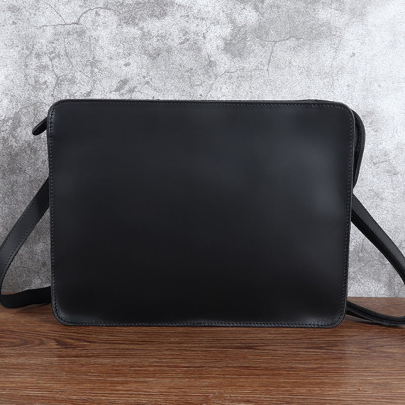 A Generation Of Leather Men'S Bag Business Envelope Bag Slung Shoulder Bag Crazy Horse First Layer Leather Ipad Bag Cross - Image 3
