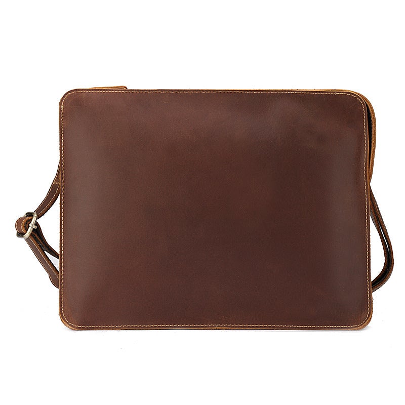 A Generation Of Leather Men'S Bag Business Envelope Bag Slung Shoulder Bag Crazy Horse First Layer Leather Ipad Bag Cross - Image 1