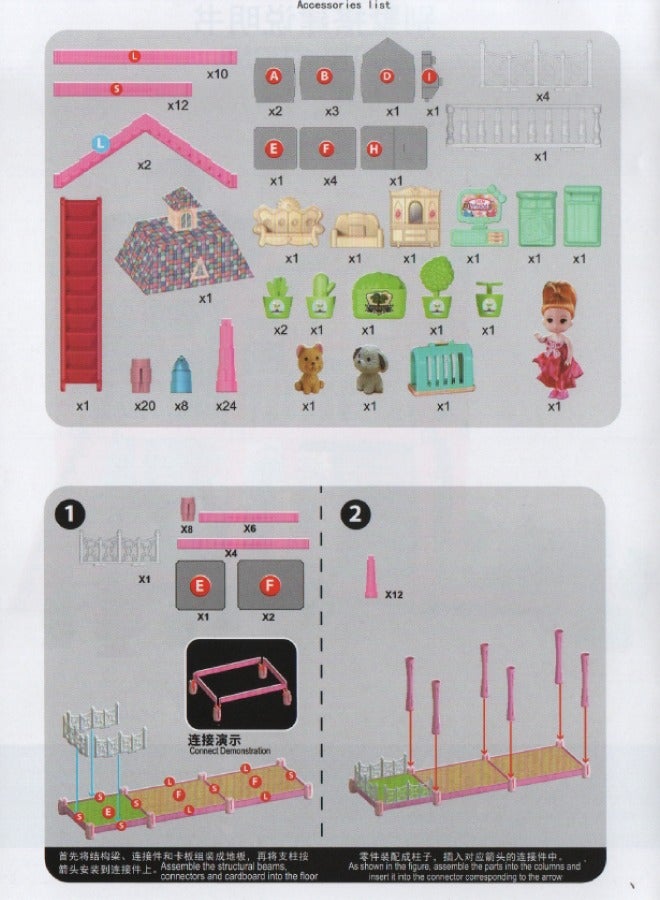 Twilen Villa Creative Role Play Set - Puzzle Princess Dream 112 Pieces - Image 4