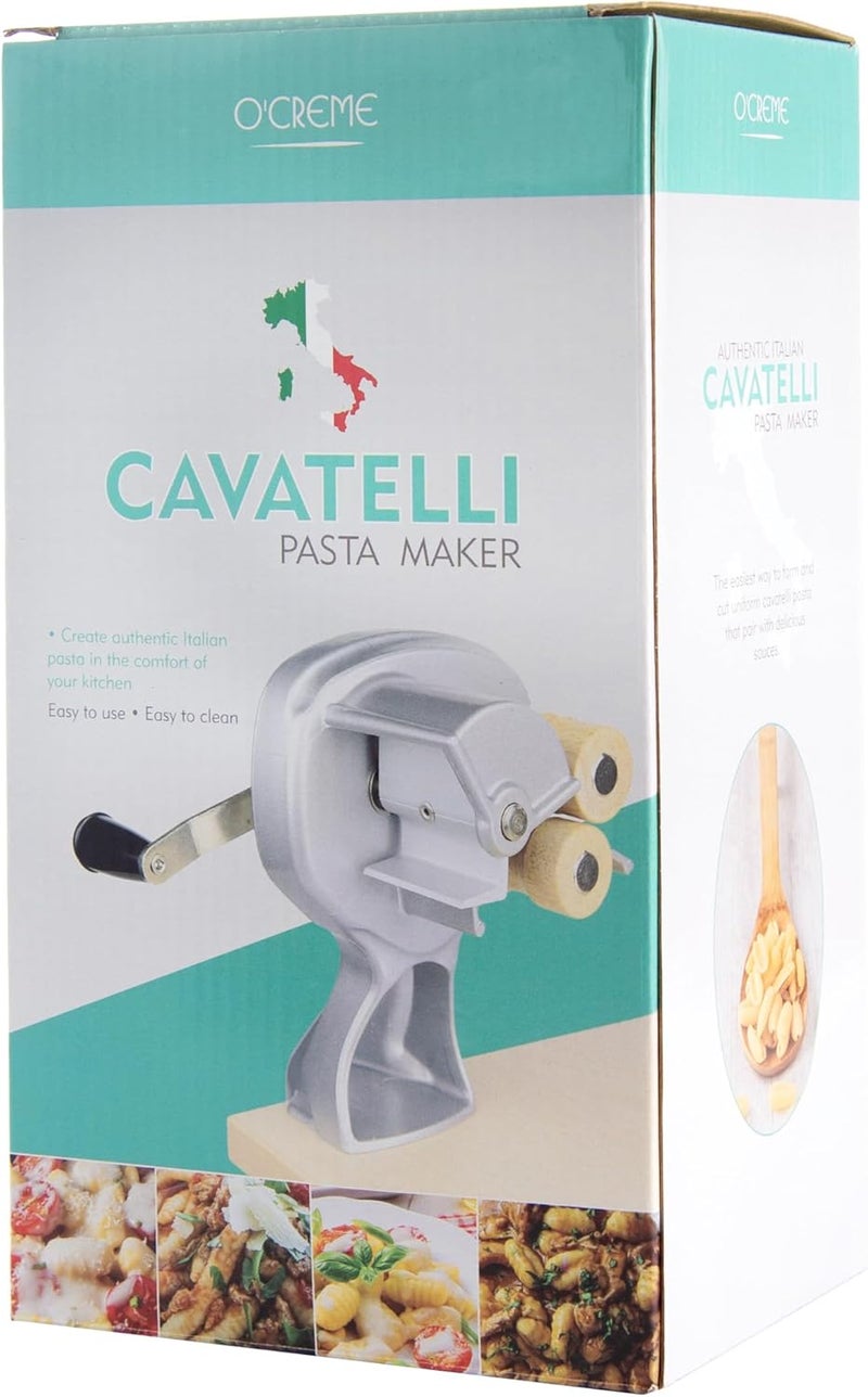 O'Creme Cavatelli Pasta Maker – Original Italian Pasta Roller Pasta Maker Machine – Non-Stick Coating Wooden Rollers Gnocchi Maker Pasta Attachment – Easy to Clean and Perfect Precision Cut - Image 2