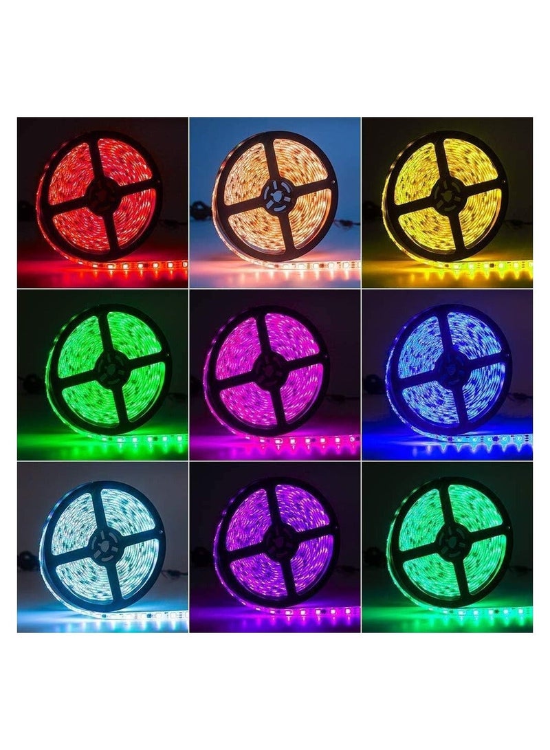 شريط إضاءة LED للغرفة: متغير الألوان مع جهاز تحكم عن بُعد، مقاوم للماء ويأتي بمدخل USB للتشغيل. مثالي للتلفزيون، غرفة النوم، الكمبيوتر وديكور أحواض السمك. 2 متر، 3متر، 5متر - Image 3