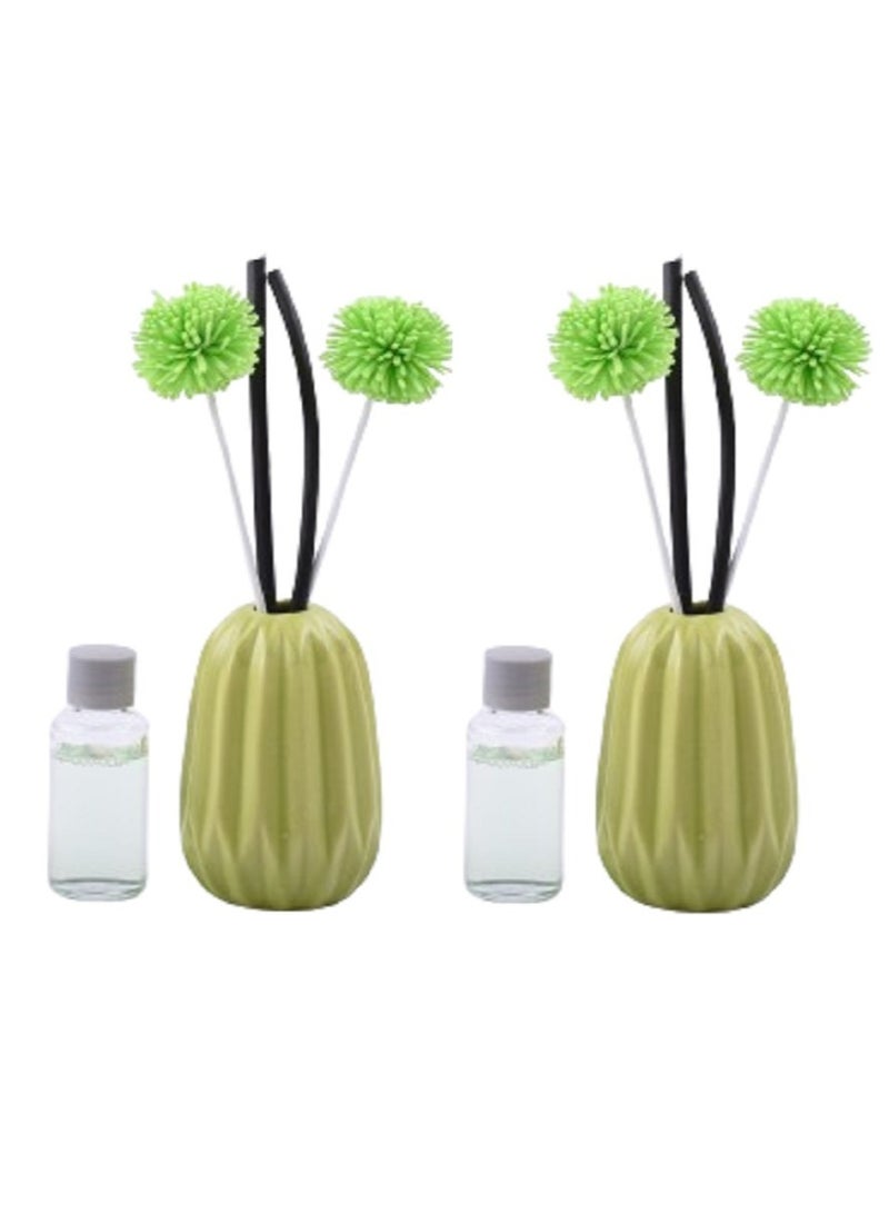2pcs Diffuser With Incense Sticks and Artifical Flower
