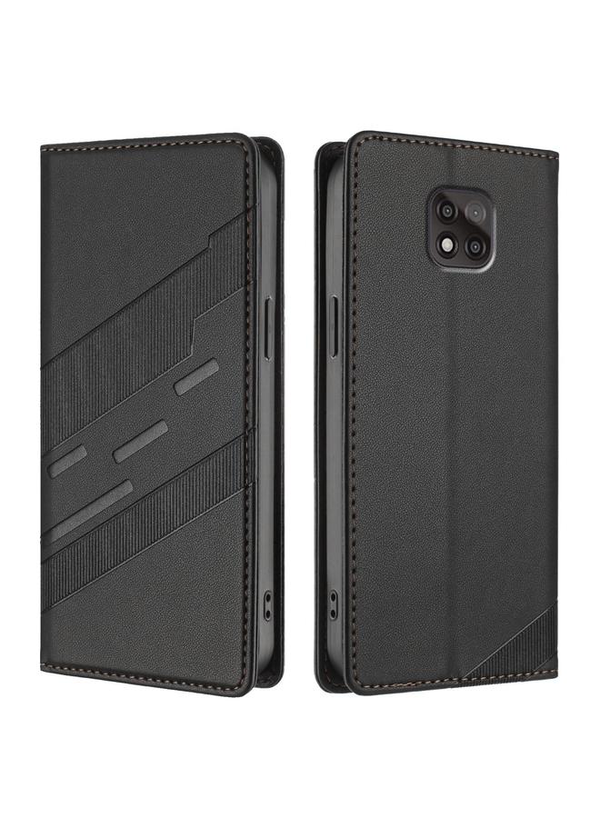 S-TOP Case For Motorola Moto G Power 2021 Embossed Multi-functional Wallet Retro Leather Phone Case - Image 2