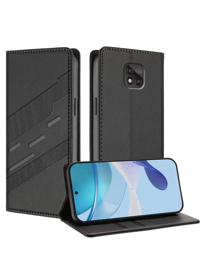 S-TOP Case For Motorola Moto G Power 2021 Embossed Multi-functional Wallet Retro Leather Phone Case - Image 1