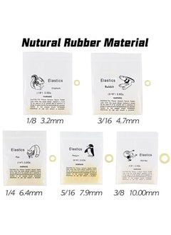 HaLunhi 500pcs Orthodontic Elastic Bungee Bands 3.5oz Heavy Duty Rubber Dental Leashes Free Braces Elastic Pads (3/16 Inch 4.7mm)  - Image 2