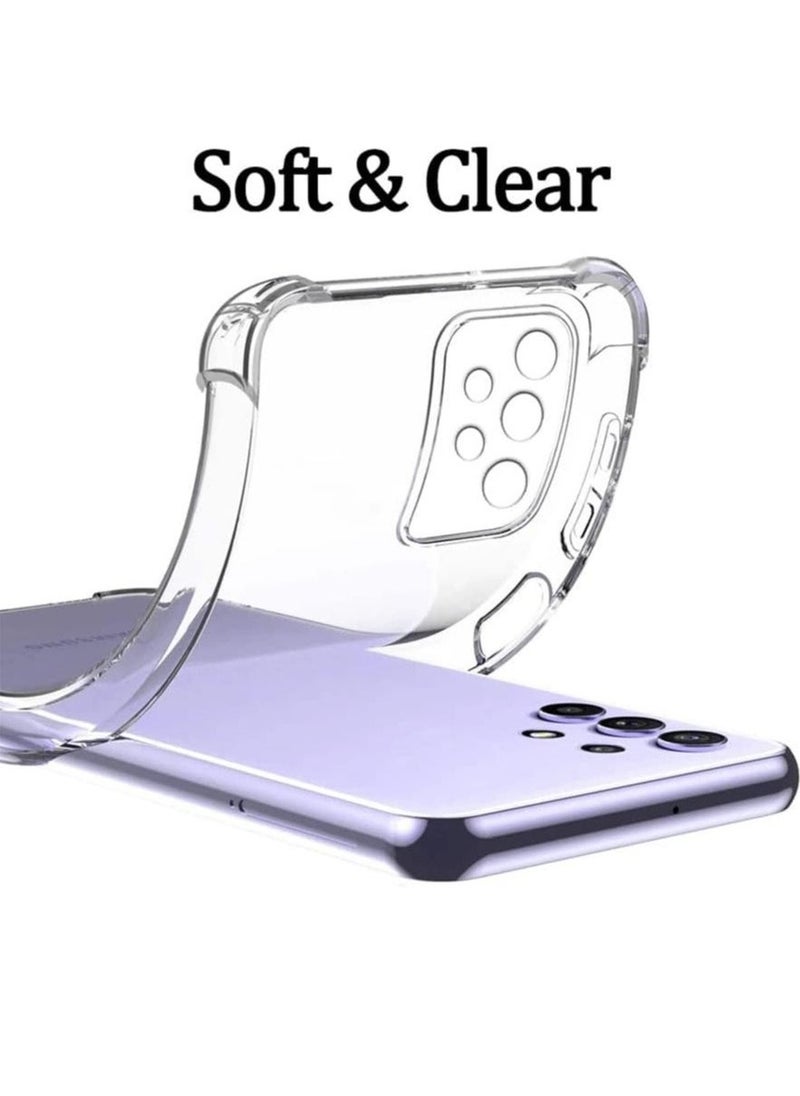 Raxoom Samsung Galaxy A73-5G Case Cover Protective Shock Absorption Bumper soft Transparent Case (Clear) - Image 4