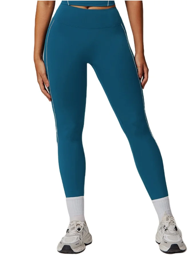 كون.يوغا Womens High Waist Contour Seamless Workout sport Leggings Yoga Pants Tummy Control Running Pants With Pockets