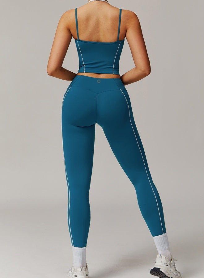 كون.يوغا ليجنز رياضي نسائي عالي الخصر بدون خياطة للتحكم بالبطن مع جيوب - Image 5