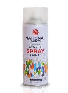 National Spray Paint -  Clear 900- 400ML National Paints Fast Drying Acrylic  - Image 1