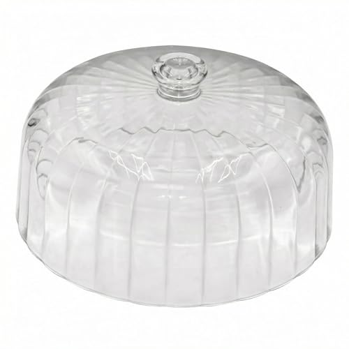 cutesun 11 Inch Cake Dome Cover, Acrylic Round Cake Stand Cover, Pastry Display Cloche for Food Plastic, Cake Cover Lid for Cake Stand Cake Plate Display Serving Platter - Image 1