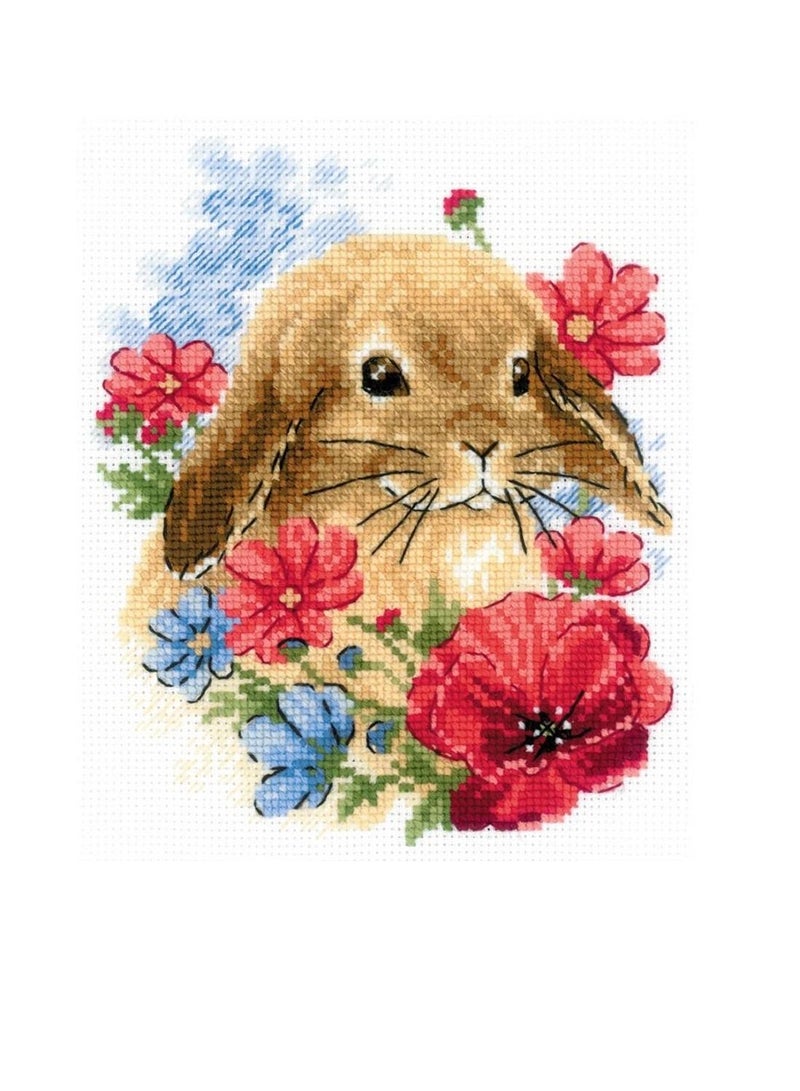 Cross Counted Cross Stitch Kit 6in x 7in - Image 1