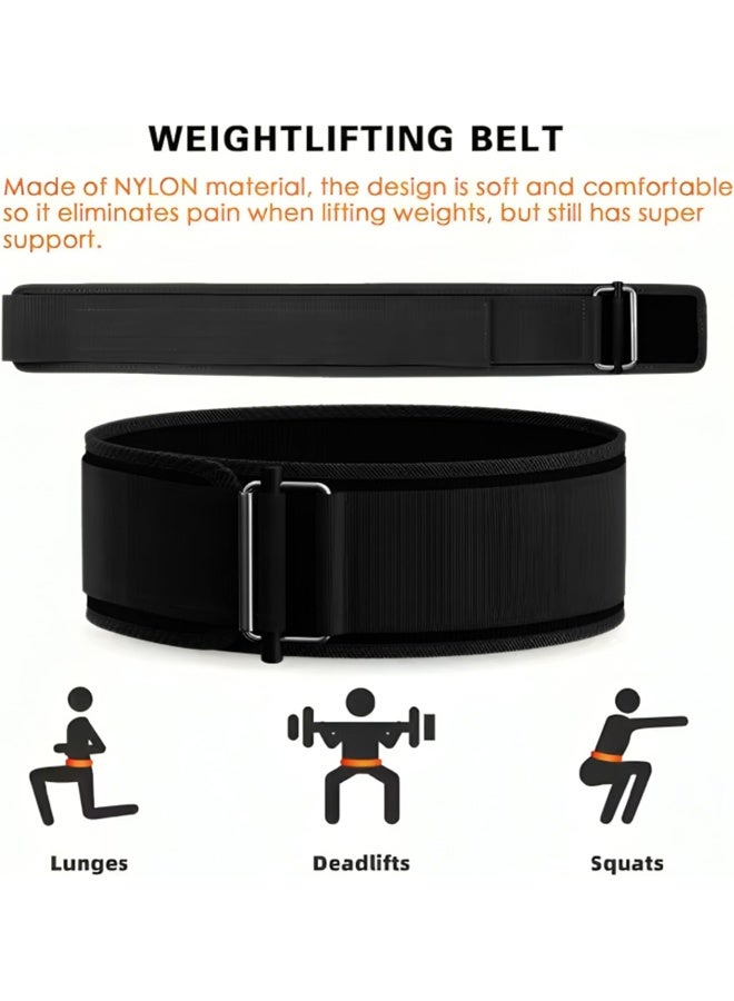 DUNISO Weight Lifting Belt， Adjustable Self-Locking Gym Belt，Multifunctional Protective Gym Belt，for Strength Training and Fitness Exercises - Image 3