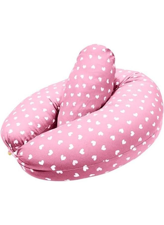 Generic Multipurpose Feeding Pillow, Breastfeeding Pillow for Breastfeeding and Bottle Feeding, Baby Nursing Pillows, Bed C-shape Pillow and Baby Lounger for Newborn (0-12 months)_multicolor  - Image 2