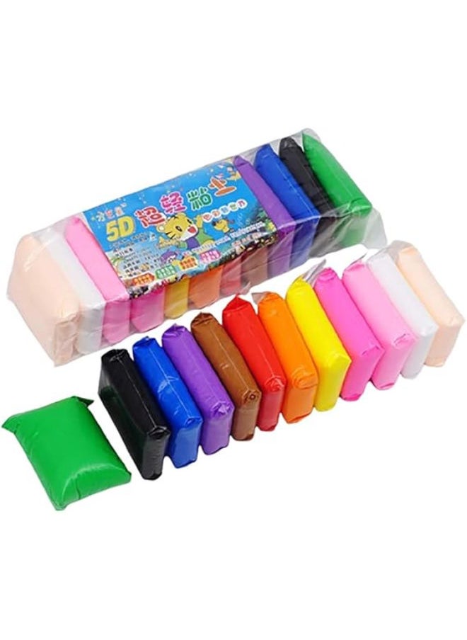 Generic REZNOR 12 Colors Air Dry Magic Clay, Soft & Light DIY Clay with Sculpting Tools, Animal Decoration Accessories, Kids Art Crafts Best Gift for Boys & Girls Age 3-12 Year Old, Pack of 12 