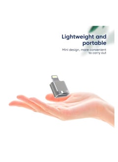 Apple House External Memory Card Reader Adapter Micro TF SD Connector Memory Card Adapter for Apple iPhone iPad Apple MacBook Pro iOS13 System from OTG to Micro High Speed ​​Converter with Memory Card Slot  - Image 3