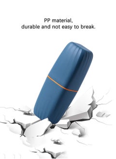joyzzz Travel Toothbrush Cup Case, 3 in 1 Portable Business Travel Toothbrush Case,Suitable for Traveling, Camping, Business Trip, Daily Use (Ocean Blue)  - Image 4