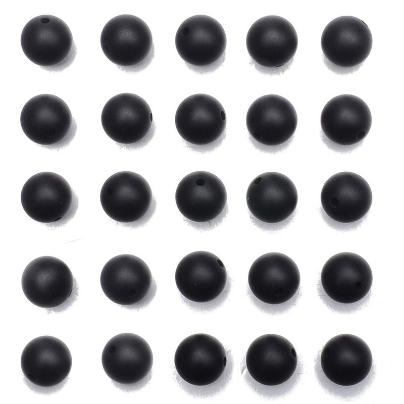 NCB Black Matte Onyx Beads 200pcs 4mm Round Gemstone Beads Spacer Charm Beads Natural Stone Loose Beads for Bracelet Necklace Jewelry Making 4mm 6mm 8mm 10mm Matte Black Onyx 4mm 200Beads
