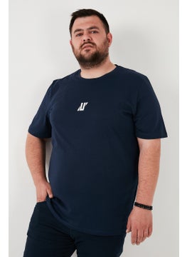 Buratti Cotton Regular Fit Crew Neck Plus Size T Shirt Men's T Shirt 5902753B  - Image 1