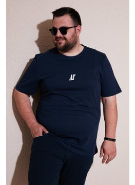 Buratti Cotton Regular Fit Crew Neck Plus Size T Shirt Men's T Shirt 5902753B  - Image 3