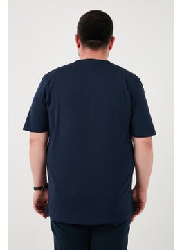 Buratti Cotton Regular Fit Crew Neck Plus Size T Shirt Men's T Shirt 5902753B  - Image 5