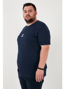 Buratti Cotton Regular Fit Crew Neck Plus Size T Shirt Men's T Shirt 5902753B  - Image 4