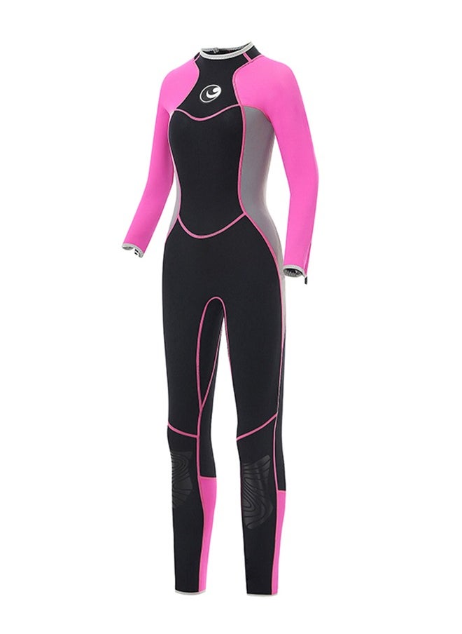 Arabest - Women Full Body Wetsuit One Piece Surfing Diving Suit Dive Skin Rash Guard Long Sleeve Zip Quick Dry 3mm M - Image 1