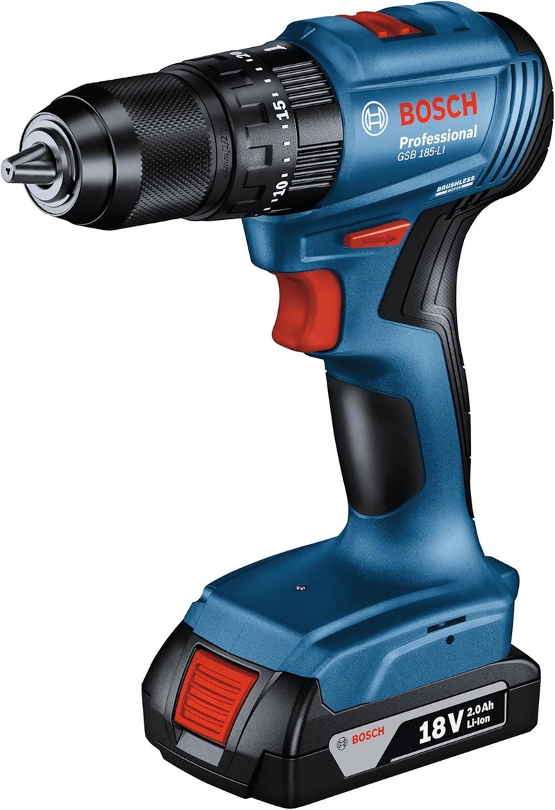 BOSCH Professional Gsb 185 - Li Screwdriver Cordless Brushless Tools - 0 601 9K3 1L1 - Image 2